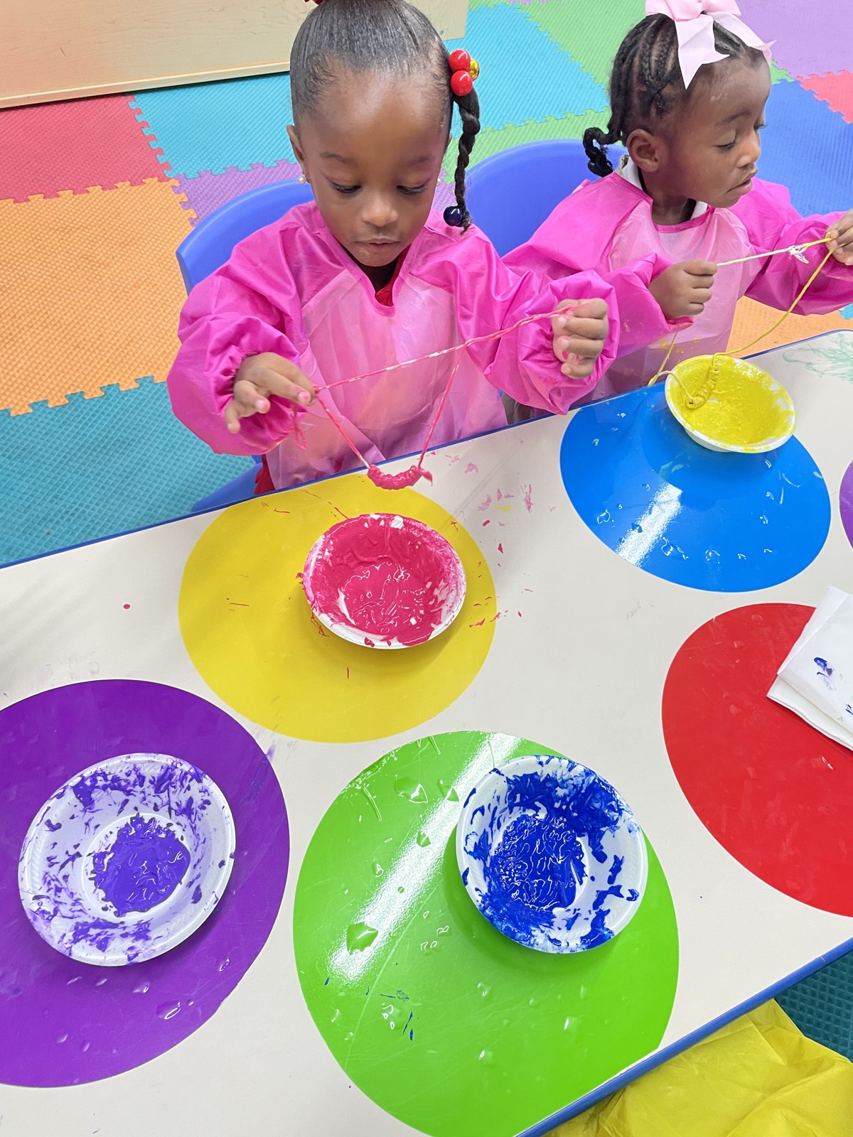 Creative arts activity in the classroom